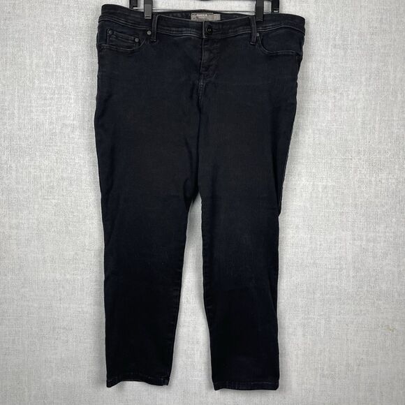 torrid Denim - Torrid Jeans Women's 18S Black Luxe Skinny Sateen Stretch Mid Rise #1012